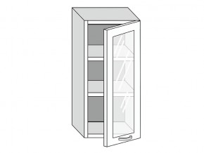 19.40.3 Шкаф настенный (h=913) на 400мм с 1-ой стекл. дверцей в Чусовом - chusovoj.magazin-mebel74.ru | фото