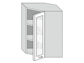 19.60.3у Шкаф настенный (h=913) угловой на 600мм со стекл. дверцей в Чусовом - chusovoj.magazin-mebel74.ru | фото