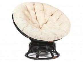 Кресло-качалка Papasan w 23/01 B с подушкой Antique brown, ткань Старт в Чусовом - chusovoj.magazin-mebel74.ru | фото