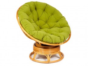 Кресло-качалка Papasan w 23/01 B с подушкой Honey, флок Олива в Чусовом - chusovoj.magazin-mebel74.ru | фото