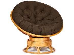 Кресло-качалка Papasan w 23/01 B с подушкой Honey, ткань Коричневый в Чусовом - chusovoj.magazin-mebel74.ru | фото