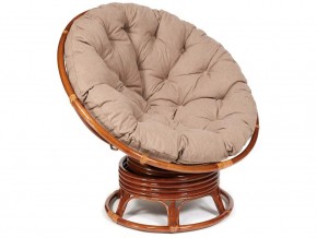 Кресло-качалка Papasan w 23/01 B с подушкой Pecan, экошерсть Коричневый в Чусовом - chusovoj.magazin-mebel74.ru | фото