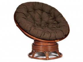 Кресло-качалка Papasan w 23/01 B с подушкой Pecan, ткань Коричневый в Чусовом - chusovoj.magazin-mebel74.ru | фото