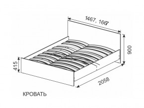 Кровать 1600х2000 ортопедическое основание в Чусовом - chusovoj.magazin-mebel74.ru | фото