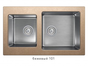 Мойка комбинированная Tolero twist TTS-840 Бежевый 101 в Чусовом - chusovoj.magazin-mebel74.ru | фото