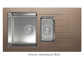 Мойка комбинированная Tolero twist TTS-890 Темно-бежевый 823 в Чусовом - chusovoj.magazin-mebel74.ru | фото