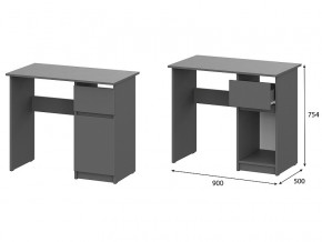 Стол письменный 900 Денвер Графит серый в Чусовом - chusovoj.magazin-mebel74.ru | фото