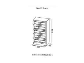 ВМ-10 Комод в Чусовом - chusovoj.magazin-mebel74.ru | фото